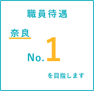 職員待遇は奈良県No1を目指します。